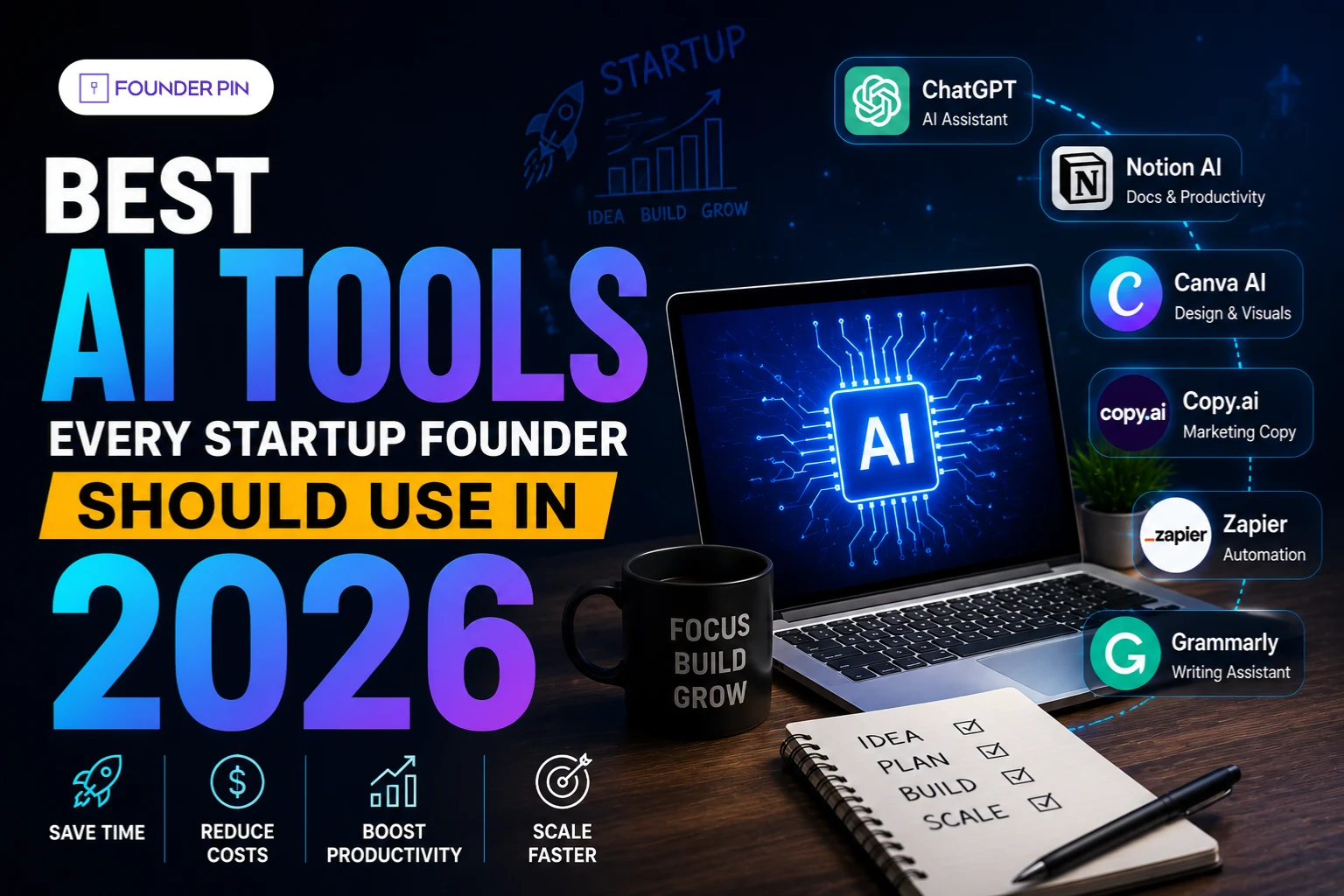 A comparison of the best AI tools available for startup founders in 2026.