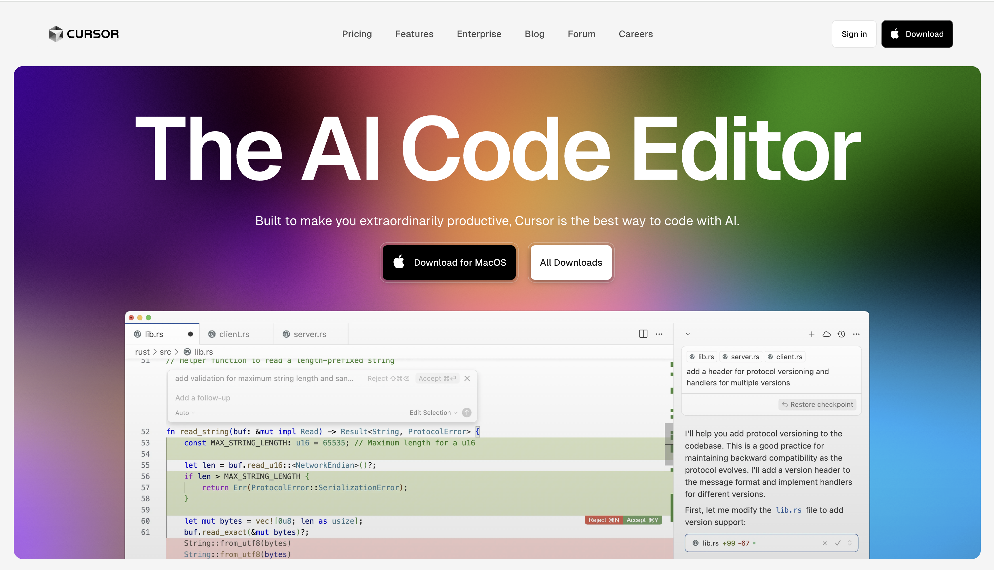 Developer using an AI assistant in a code editor for Use Cursor for Coding: A Practical Setup