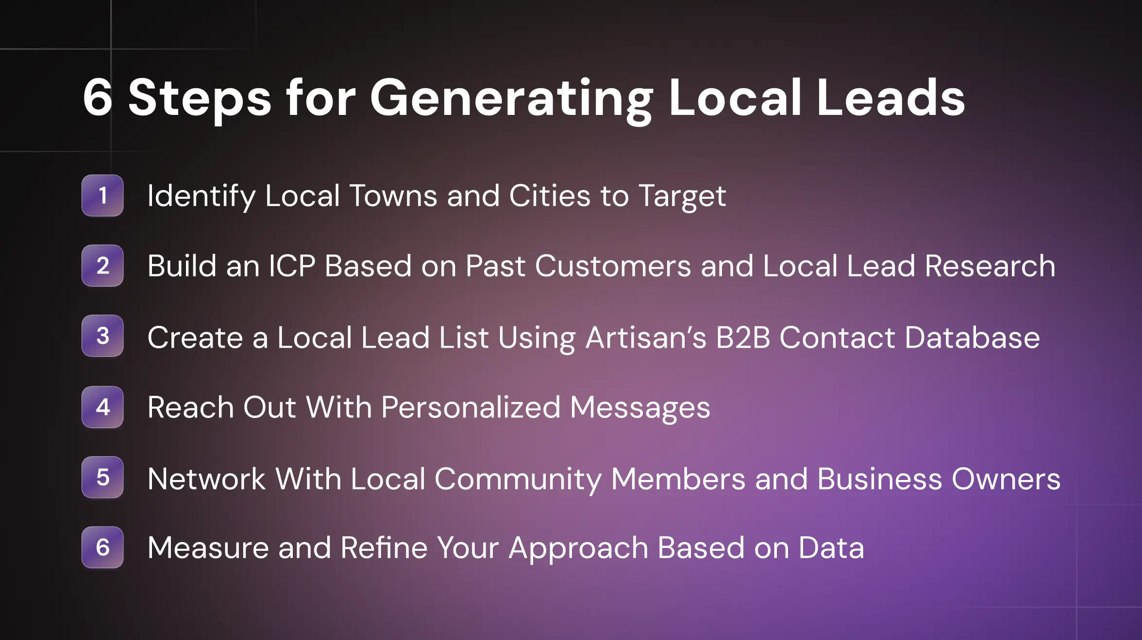 7 Strategies for Successful Local Lead Generation related to How to Build a Local Lead List From Competitor Research