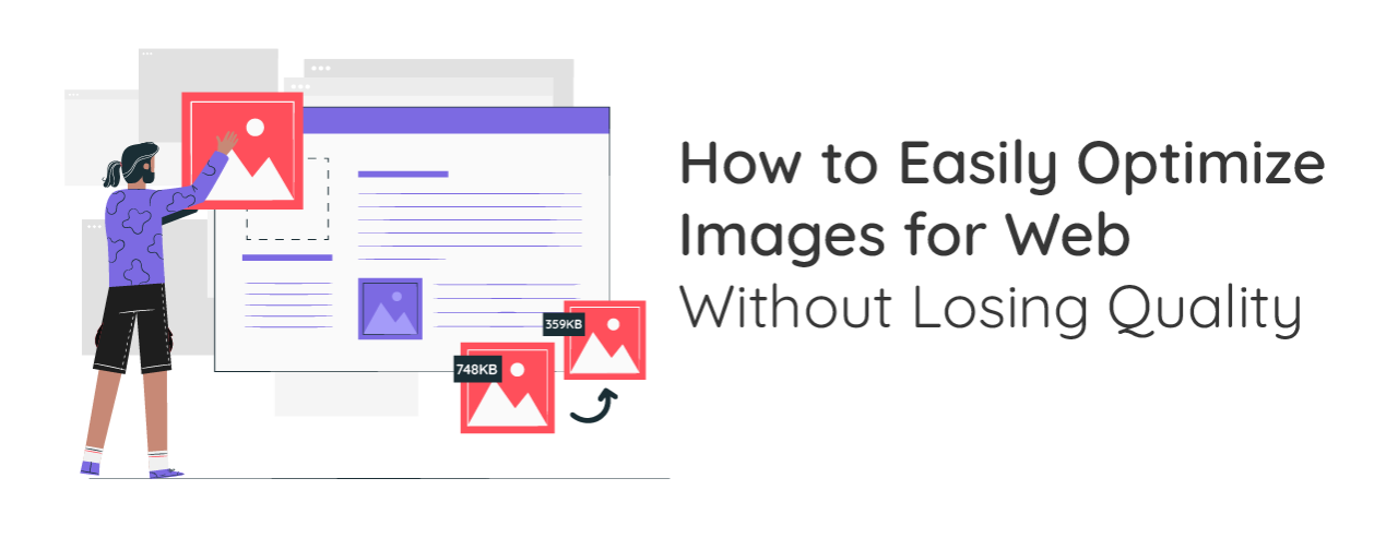 User-friendly interface for optimizing images without quality loss, focusing on web performance.