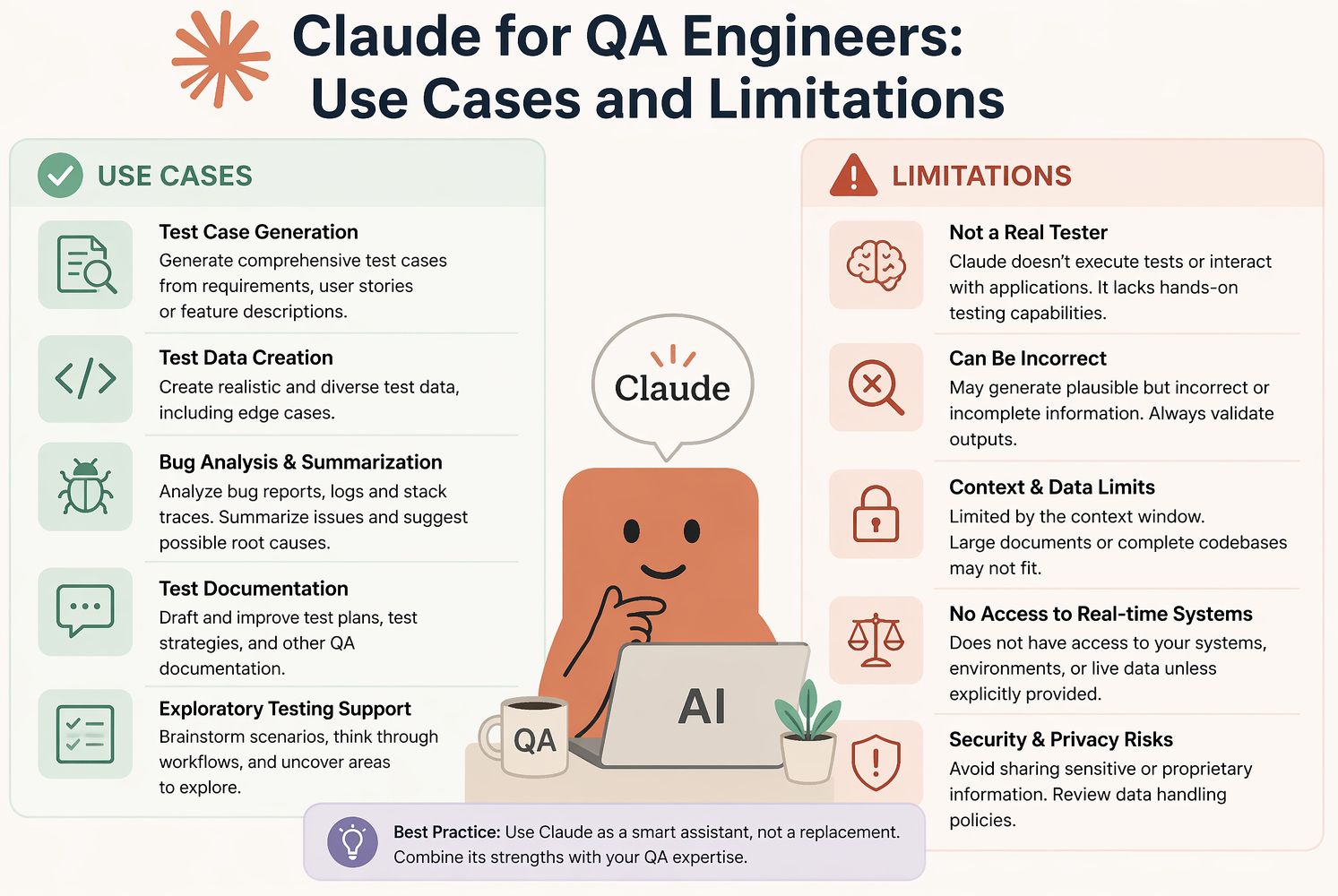 Claude for QA Engineers: Use Cases and Limitations - testRigor AI-Based Automated Testing Tool related to How to Use Claude for Coding: Best Use Cases and Limits