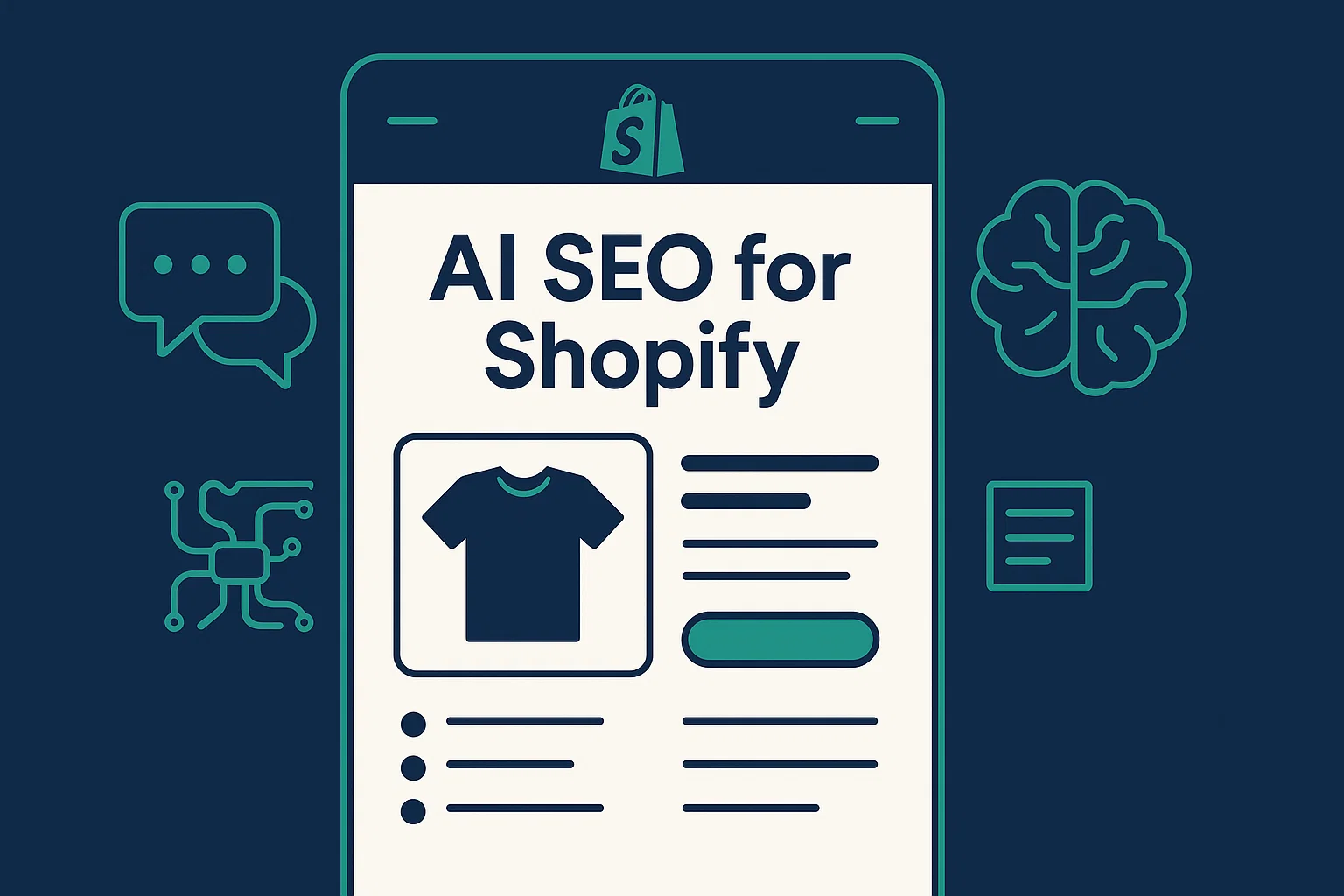 AI-driven SEO strategies for Shopify, emphasizing the importance of visibility in ecommerce.
